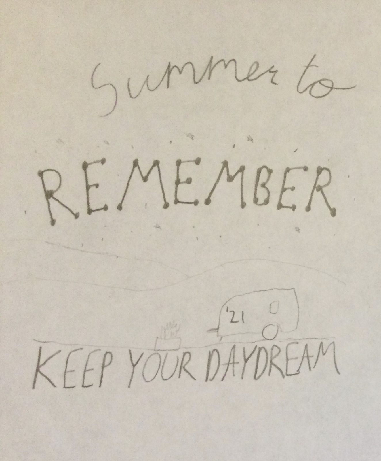 Summer To Remember® Kids Art Gallery Keep Your Daydream